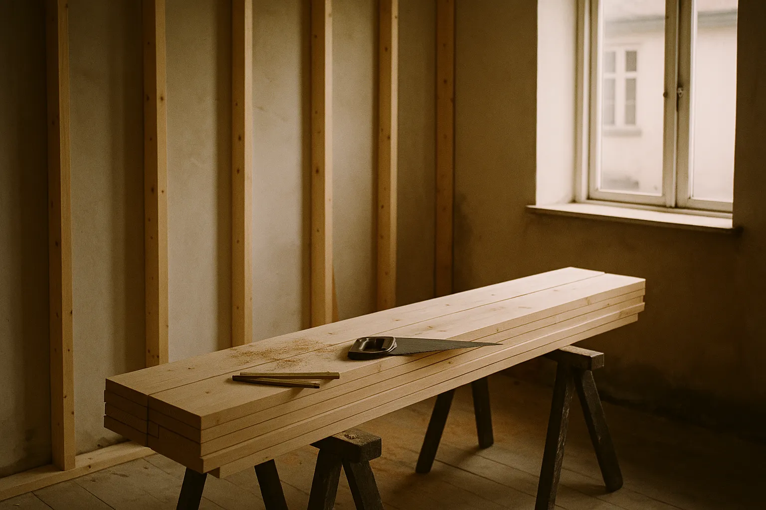 Indvendig renovering med nyt træværk i Ringsted